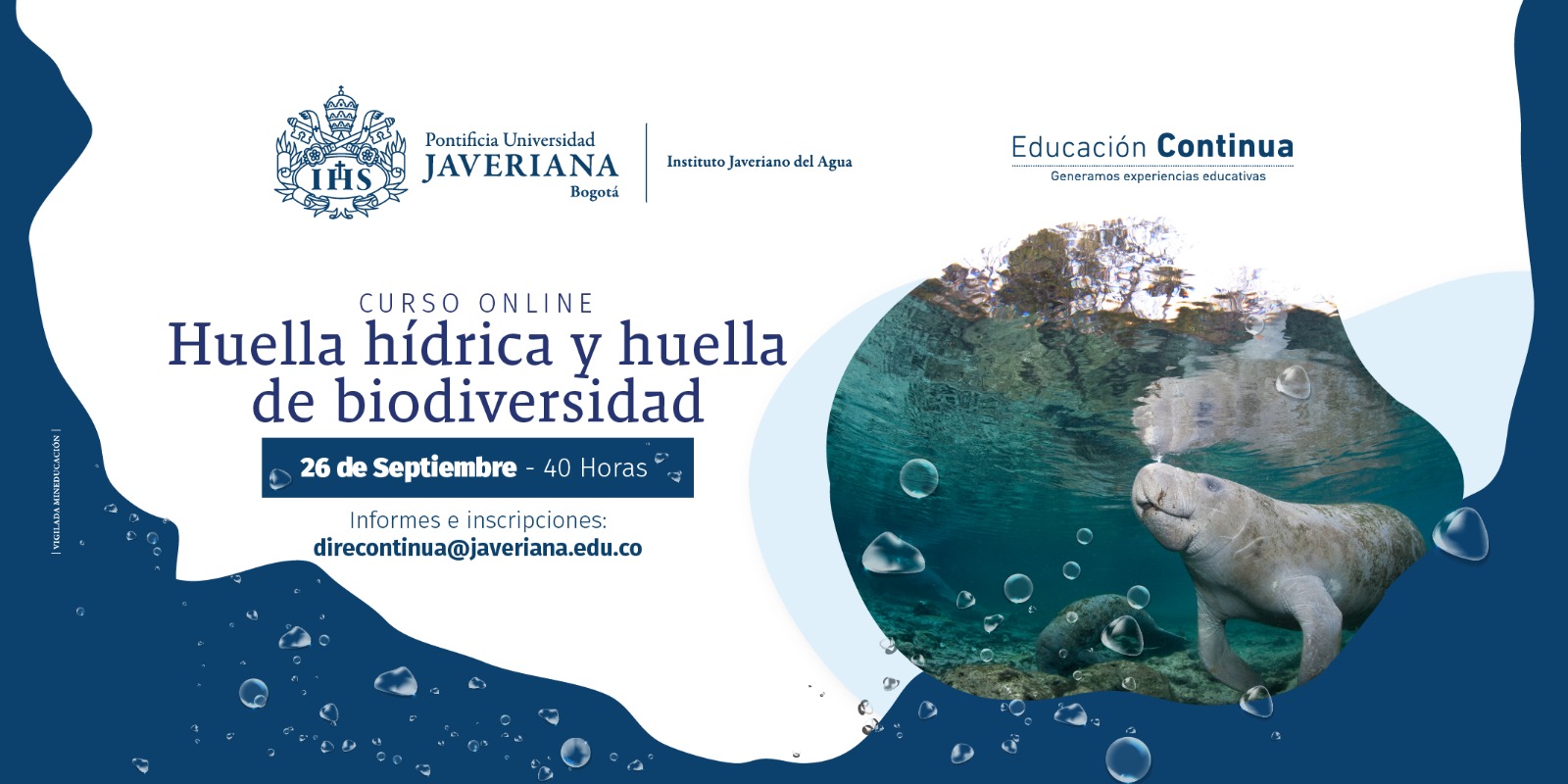 Curso Online: Huella hídrica y Huella de biodiversidad.